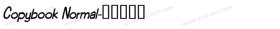 Copybook Normal字体转换